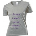 Tricou gri femei Pot totul in Hristos!